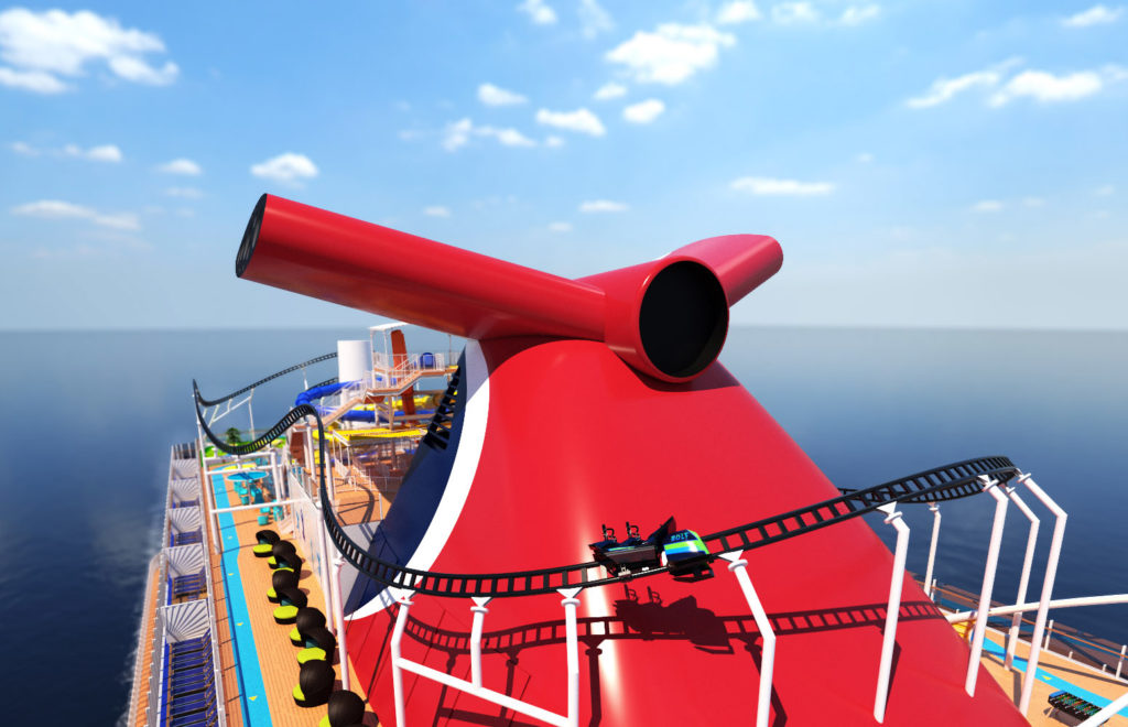 BOLT rollercoaster on Mardi Gras