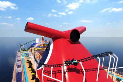 BOLT rollercoaster on Mardi Gras