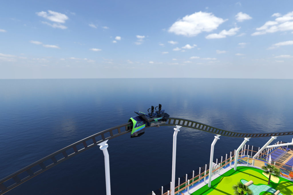 BOLT roller coaster on Mardi Gras