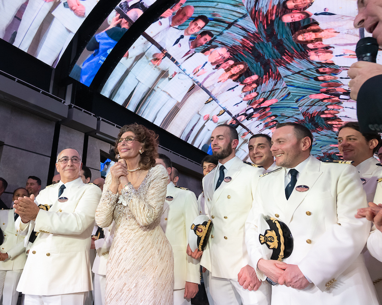 Sophia Loren at MSC Bellissima naming ceremony