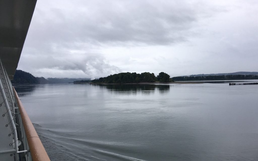The placid Columbia River