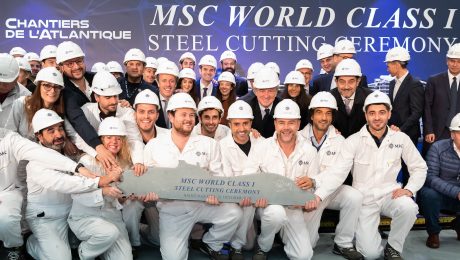 MSC Europa steel cutting