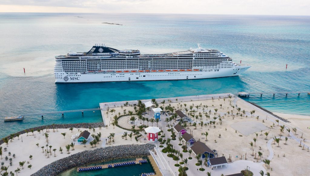 MSC Davina at Ocean Cay