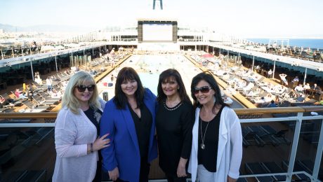 The Nolans on MSC Grandiosa pool deck