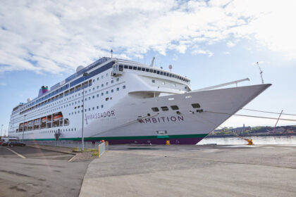 Ambition docked at the Port of Tyne