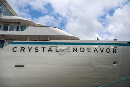 Crystal Endeavor champagne christening