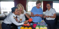 Blanket coverage: Holland America guests get knitting for charity