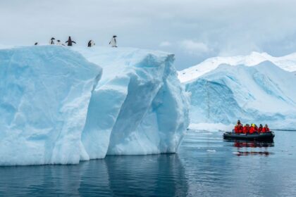 Hurtigruten Expeditions in Neko Harbour, Antarctica