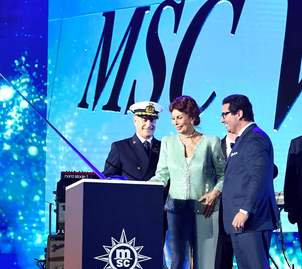 MSC Virtuosa naming ceremony